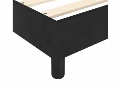 Outlet Clicnbuy Estructura de cama box spring terciopelo negro 90x200 cm