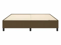 Clicnbuy Estructura de cama box spring tela marrón 180x200 cm