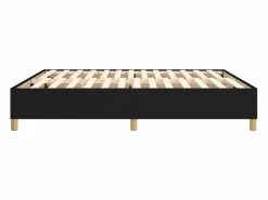 Clicnbuy Estructura de cama box spring tela negro 180x200 cm