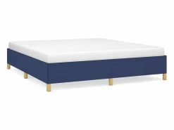 New Clicnbuy Estructura de cama box spring tela azul 180x200 cm