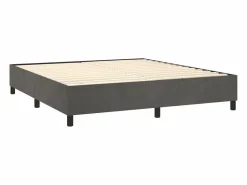 Discount Clicnbuy Estructura de cama box spring terciopelo gris oscuro 180x200 cm