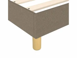 Clearance Estructura de cama box spring tela gris taupe 180x200 cm Somier - 180X200Cm