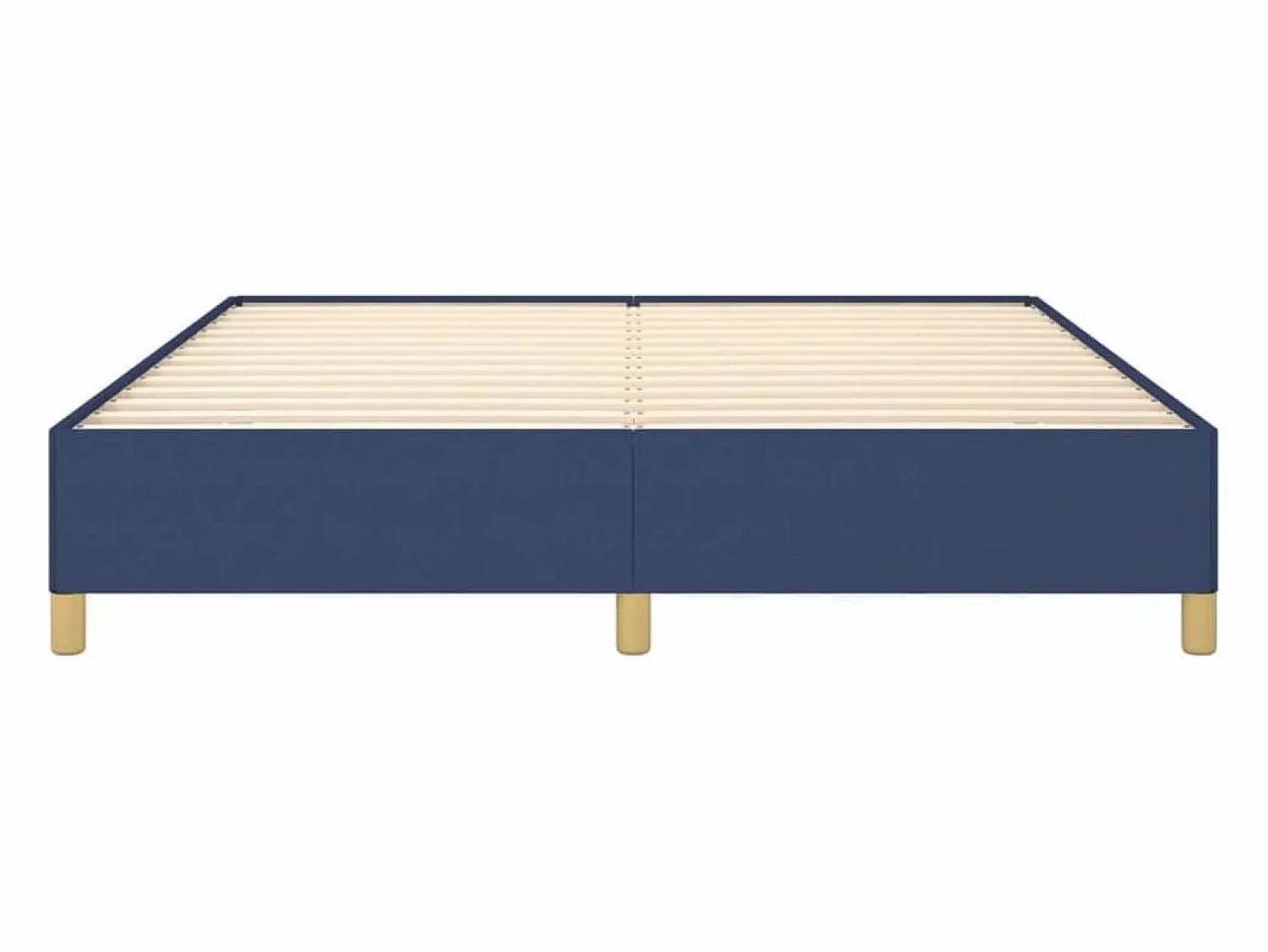 Clicnbuy Estructura de cama box spring tela azul 160x200 cm