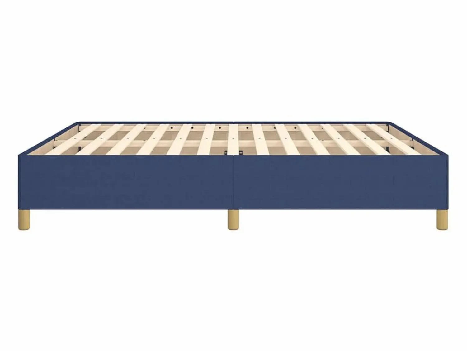 Clicnbuy Estructura de cama box spring tela azul 160x200 cm