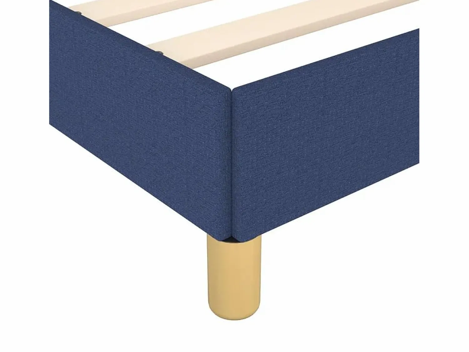 Clicnbuy Estructura de cama box spring tela azul 160x200 cm