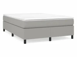 Sale Clicnbuy Estructura de cama box spring tela gris claro 140x190 cm