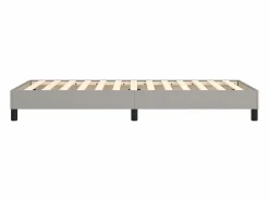 Clicnbuy Estructura de cama box spring tela gris claro 90x190 cm
