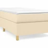 Best Estructura de cama box spring tela color crema 90x190 cm Somier Tapizado|Somier - 90X190Cm