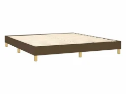 Sale Estructura de cama box spring tela marrón 160x200 cm Somier - 160X200Cm