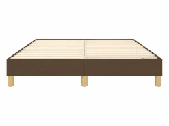 Clicnbuy Estructura de cama box spring tela marrón 140x190 cm