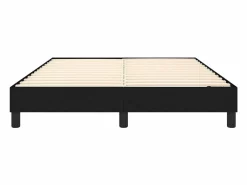 Sale Estructura de cama box spring tela negro 140x190 cm Somier - 140X190Cm