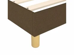 Clicnbuy Estructura de cama box spring tela marrón 90x200 cm