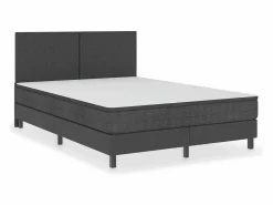 Best Clicnbuy Estructura de cama Box Spring tela gris 160x200 cm