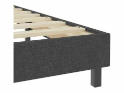 Best Clicnbuy Estructura de cama Box Spring tela gris 160x200 cm