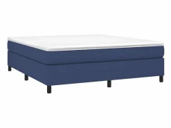 Online Clicnbuy Estructura de cama box spring tela azul 160x200 cm