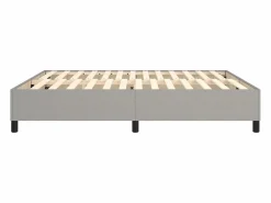 Clicnbuy Estructura de cama box spring tela gris claro 180x200 cm
