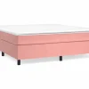 Discount Clicnbuy Estructura de cama box spring terciopelo rosa 200x200 cm
