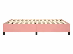 Discount Clicnbuy Estructura de cama box spring terciopelo rosa 200x200 cm