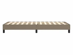 Discount Clicnbuy Estructura de cama box spring tela gris taupe 90x190 cm