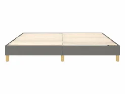 Clearance Estructura de cama box spring tela gris oscuro 180x200 cm Somier - 180X200Cm