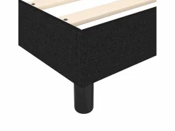 Clicnbuy Estructura de cama box spring tela negro 140x200 cm