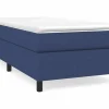 Clicnbuy Estructura de cama box spring tela azul 80x200 cm