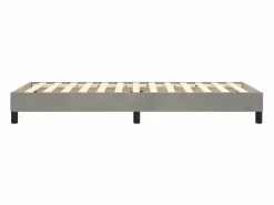 Hot Estructura de cama box spring terciopelo gris claro 100x200 cm Somier Tapizado