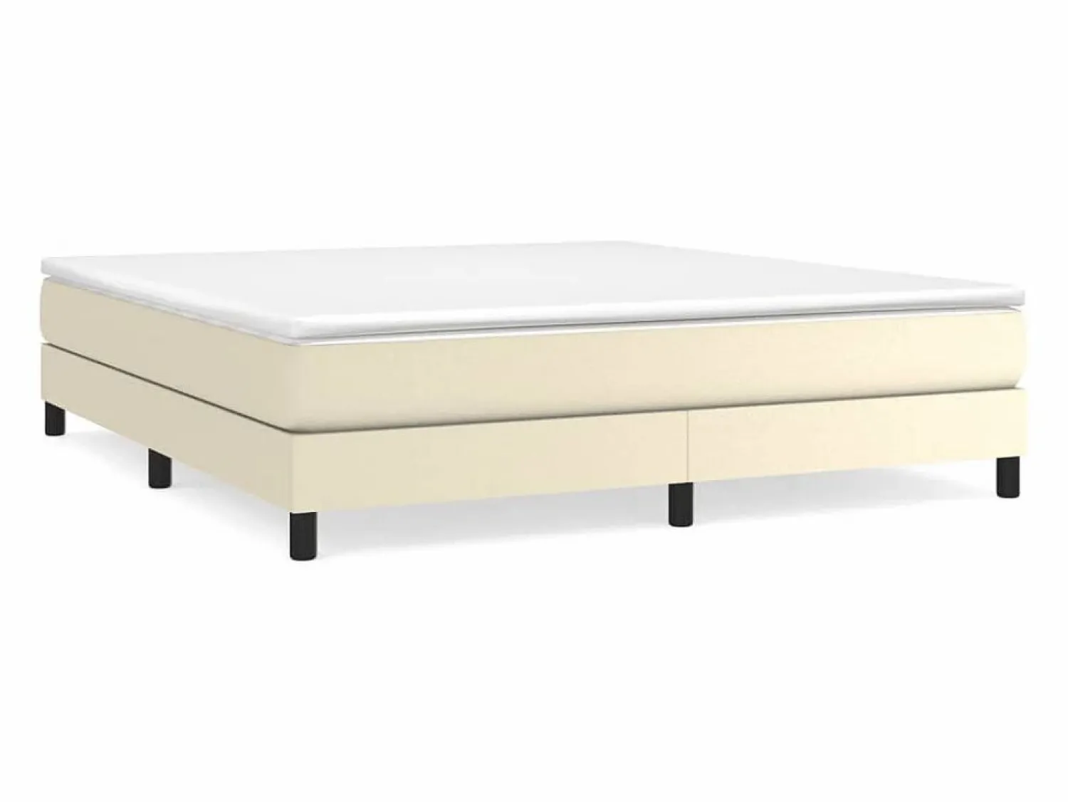 Clicnbuy Estructura de cama box spring cuero sintético 180x200 cm