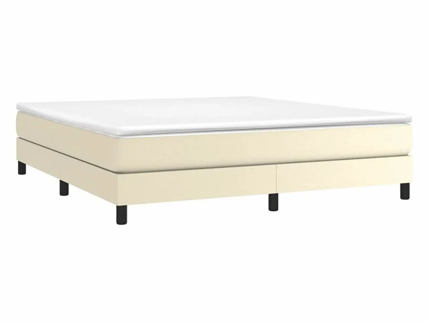 Clicnbuy Estructura de cama box spring cuero sintético 180x200 cm