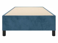 Best Estructura de cama box spring terciopelo azul oscuro 90x190 cm Somier - 90X190Cm