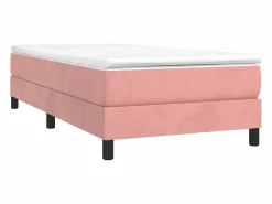 Sale Clicnbuy Estructura de cama box spring terciopelo rosa 100x200 cm