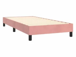 Sale Clicnbuy Estructura de cama box spring terciopelo rosa 100x200 cm