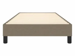 Sale Estructura de cama box spring tela gris taupe 100x200 cm Somier Tapizado