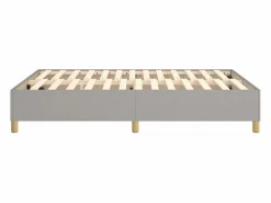 Sale Estructura de cama box spring tela gris claro 140x190 cm Somier - 140X190Cm