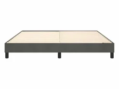 Best Clicnbuy Estructura de cama box spring terciopelo gris oscuro 180x200 cm