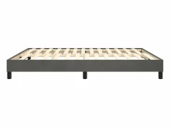 Best Clicnbuy Estructura de cama box spring terciopelo gris oscuro 180x200 cm