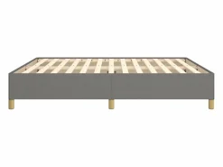 Discount Clicnbuy Estructura de cama box spring tela gris oscuro 160x200 cm