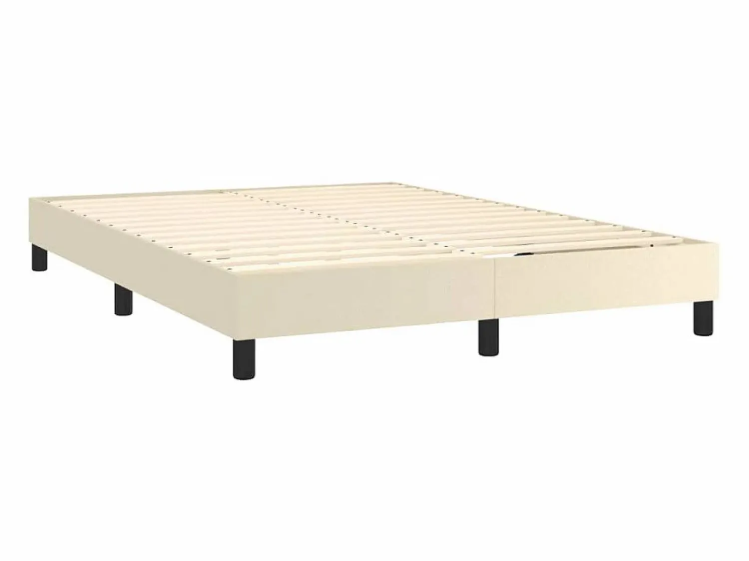 Discount Clicnbuy Estructura de cama box spring cuero sintético 140x190 cm Crema