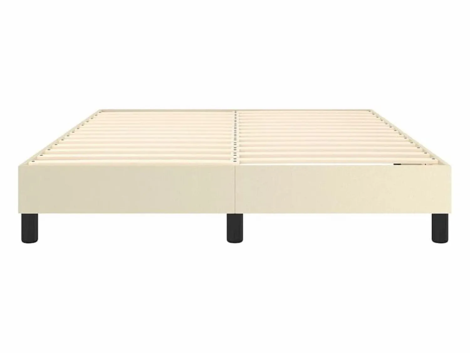 Discount Clicnbuy Estructura de cama box spring cuero sintético 140x190 cm Crema