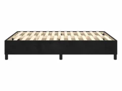 Outlet Clicnbuy Estructura de cama box spring terciopelo negro 140x190 cm