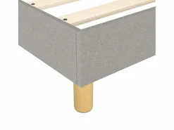 Hot Clicnbuy Estructura de cama box spring tela gris claro 140x190 cm