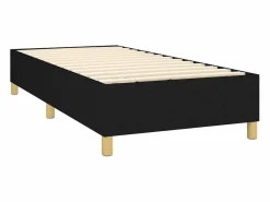 Discount Clicnbuy Estructura de cama box spring tela negro 90x190 cm