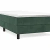 Online Estructura de cama box spring terciopelo verde oscuro 90x190 cm Somier - 90X190Cm