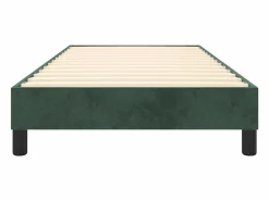 Online Estructura de cama box spring terciopelo verde oscuro 90x190 cm Somier - 90X190Cm