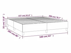 Discount Clicnbuy Estructura de cama box spring terciopelo gris oscuro 160x200 cm