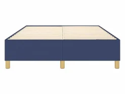 Clicnbuy Estructura de cama box spring tela azul 140x200 cm
