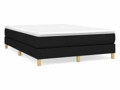 Discount Estructura de cama box spring tela negro 140x190 cm Somier - 140X190Cm