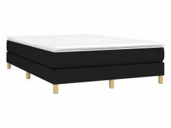 Discount Estructura de cama box spring tela negro 140x190 cm Somier - 140X190Cm