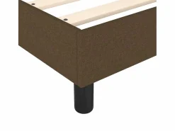 Outlet Estructura de cama box spring tela marrón 140x190 cm Somier - 140X190Cm