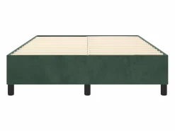 Best Clicnbuy Estructura de cama box spring terciopelo verde oscuro 140x190cm